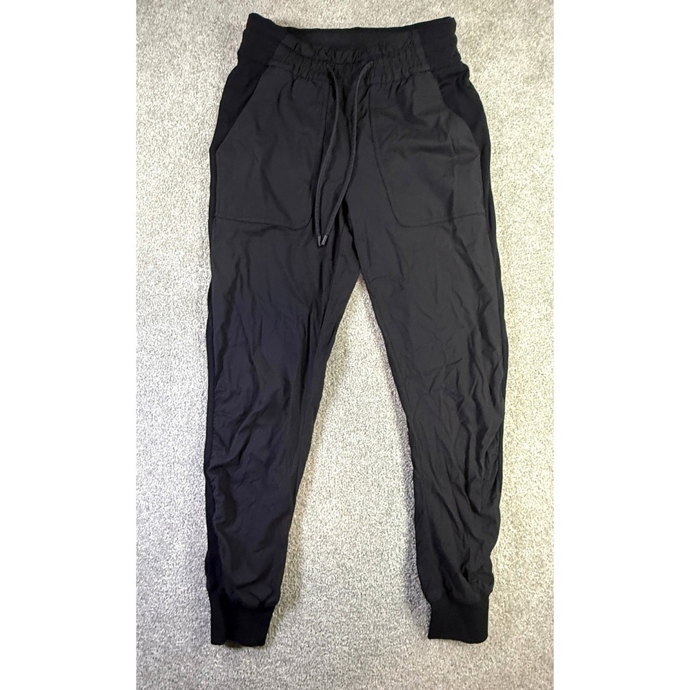 Lululemon Beyond the Studio Jogger Black High Rise Tapered pants Size 4